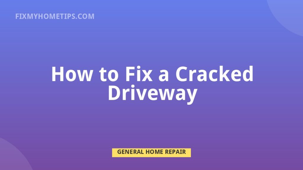 Driveway crack repair for concrete or asphalt using crack filler