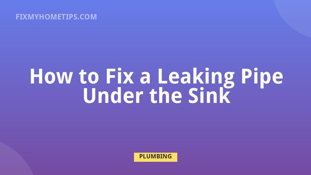 Leaking pipe under sink repair for trap compression nut and supply line leak